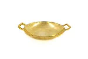 MANNAR CRAFT Bronze Frying Pan/Appam Pan