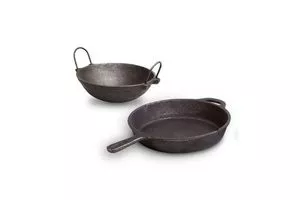 The Indus Valley Natural Cookware Pre-Seasoned Cast Iron Cookware Combo