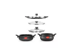 Pigeon by Stovekraft All in One Value Pack Hard Anodized Cooker Set