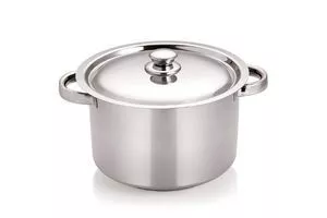 Chef Direct Stainless Steel Stock Pot with Lid 6.2 L