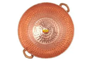 Shiv Shakti Arts® Pure Copper Kadai/Bowl